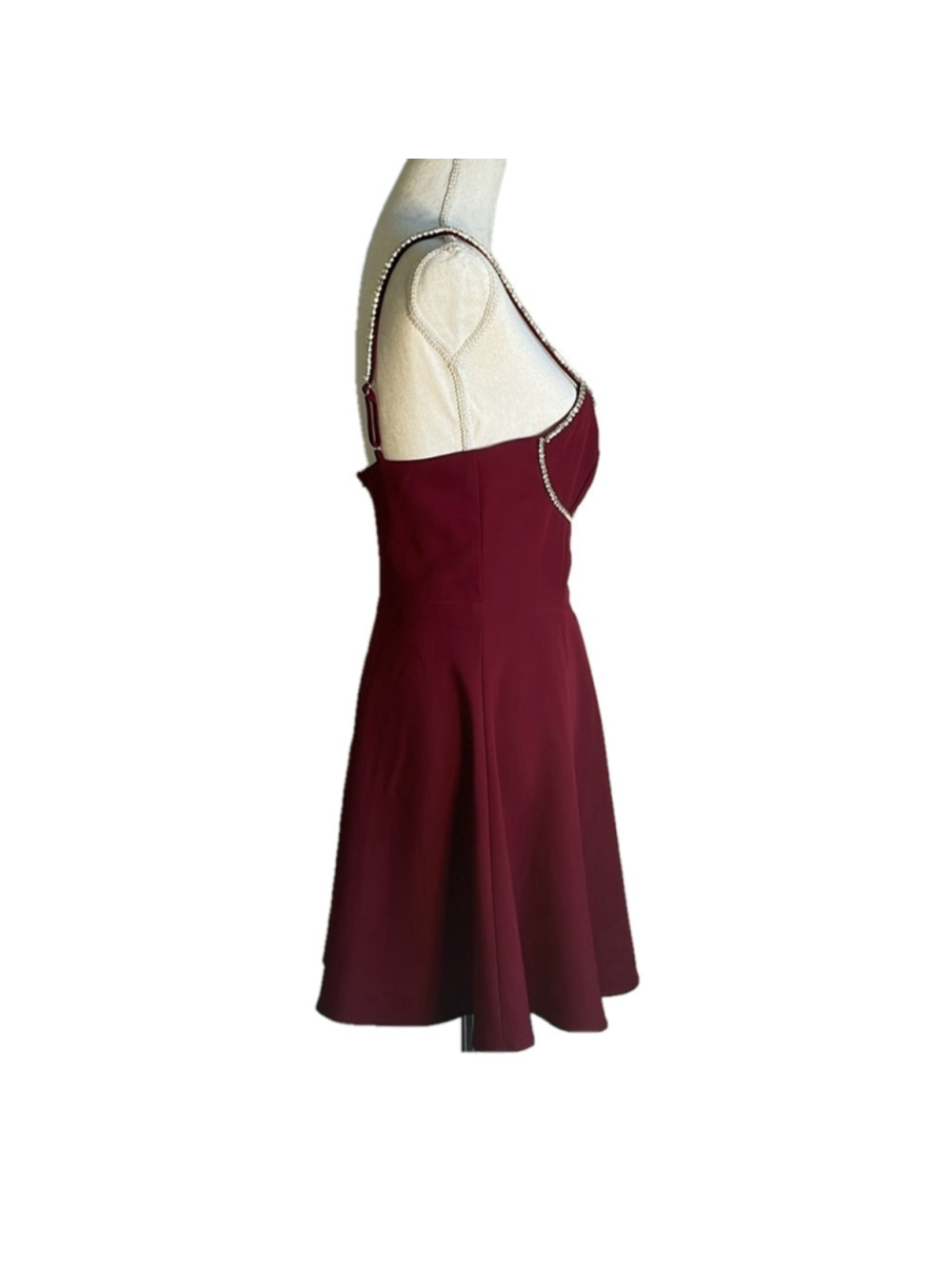 Crystal Trim Mini Dress - Picture 4 of 6